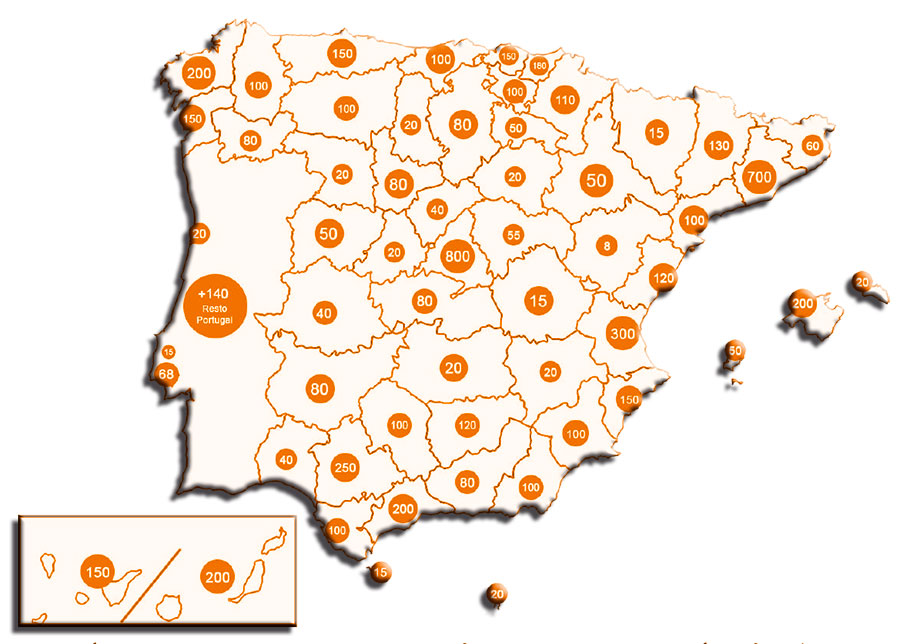 mapa publicidad en kioscos España